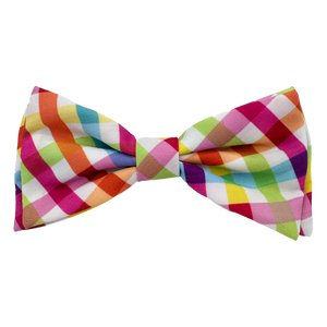 Huxley & Kent Yellow Orange Check Bow Tie -