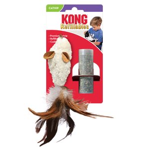 Kong Refillables Feather Mouse Cat Toy