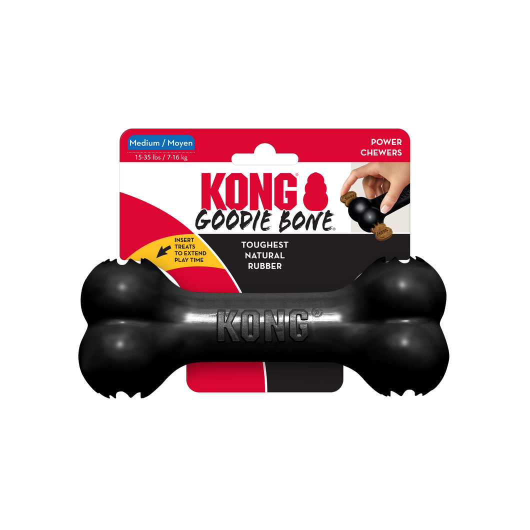 Kong Extreme Goodie Bone Toy for Dogs - Black