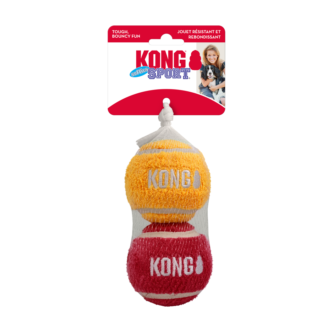 Kong Sport Softies Ball 2pk for Large Dogs