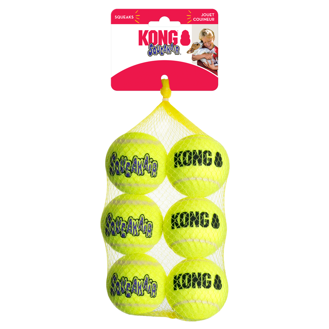 Kong Squeakair Ball 6pk for Medium Dogs
