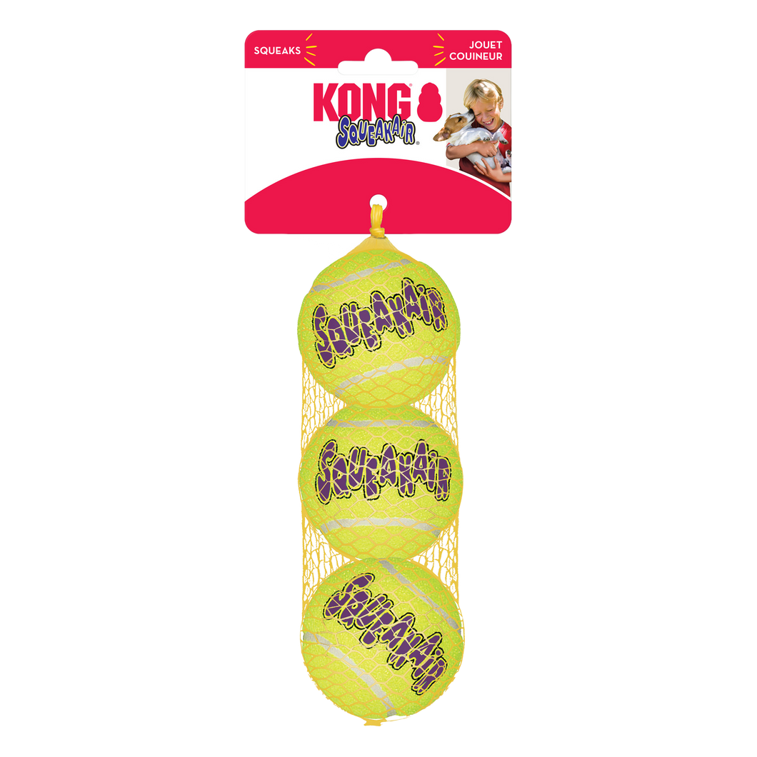 Kong Squeakair Ball 3pk for Medium Dogs