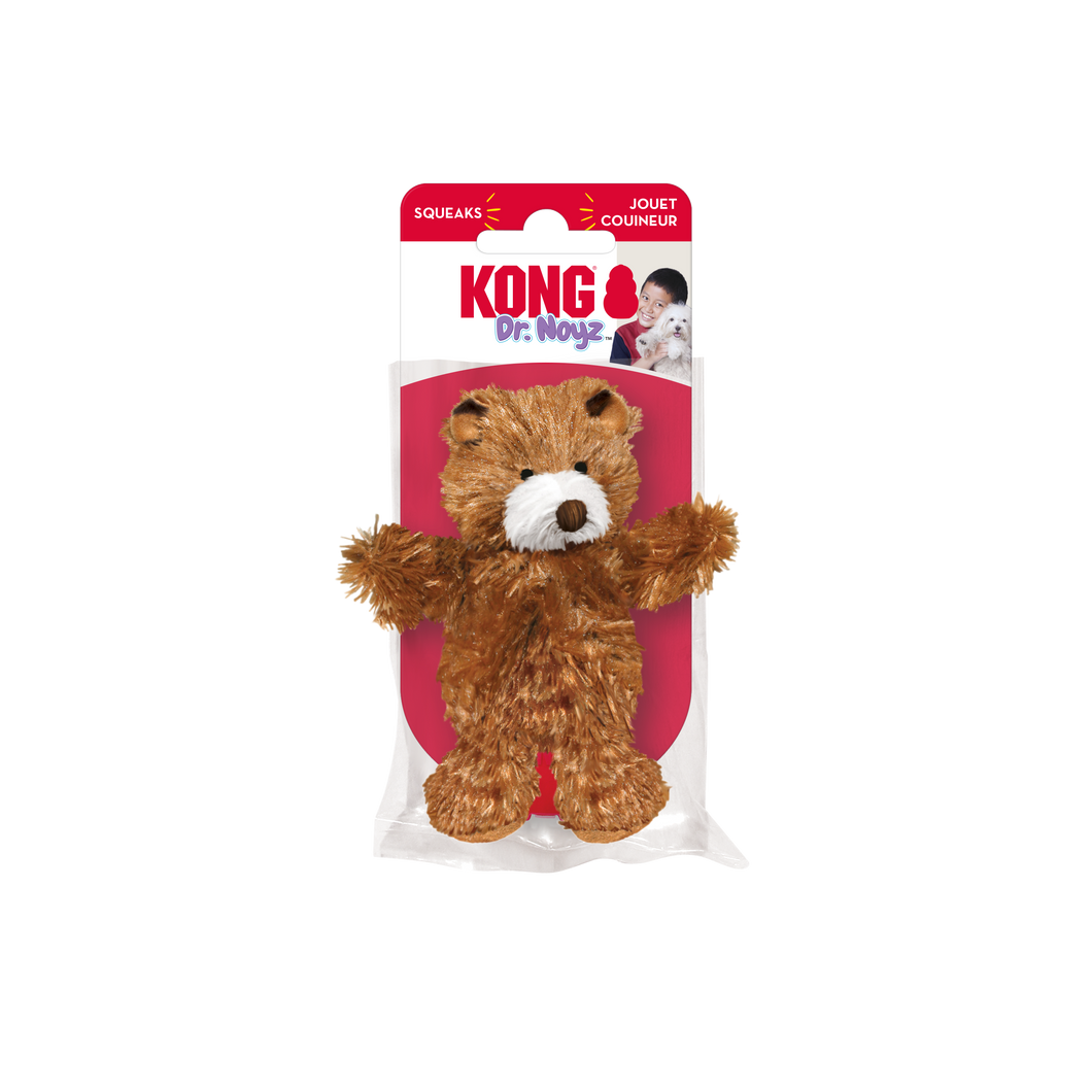 Kong Dr. Noyz Teddy Bear Plush Dog Toy - XS