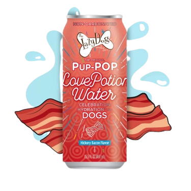 The Lazy Dog Cookie Company Pup-Pop Love Potion Water - Hickory Bacon