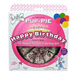 The Lazy Dog Cookie Company The Original Pup-Pie for Dogs -Happy Birthday for A Darling Girl 5oz