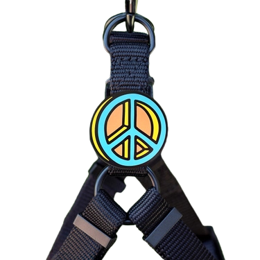 Jiby Dog Crew Silicone Dog Badge Charm - Peace Dog