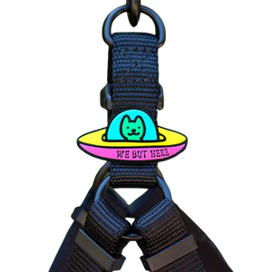 Jiby Dog Crew Silicone Dog Badge Charm - UFO