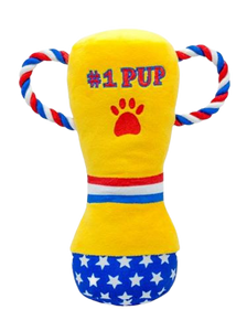 ThoozyPet #1 PUP Trophy Plush Dog Toy 9"