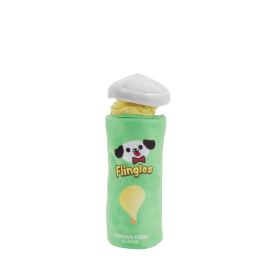 BARK Flingles Can Plush Toy for XS to Medium Dogs
