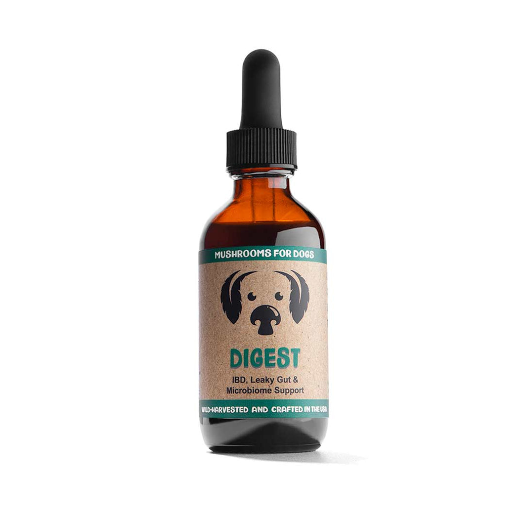 MycoDog Digest - Mushroom Extract & Adaptogen Tincture 2fl oz 60ml Dropper