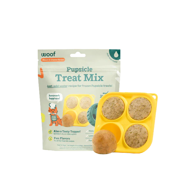 Woof Pupsicle Treat Mix for Dogs - Bacon & Cheese Recipe - 5.5oz Bag