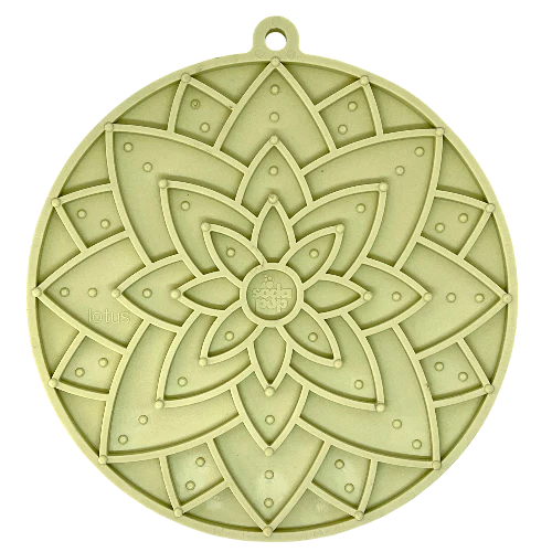 SodaPup Lotus Design Emat Enrichment Licking Mat - Pastel Green