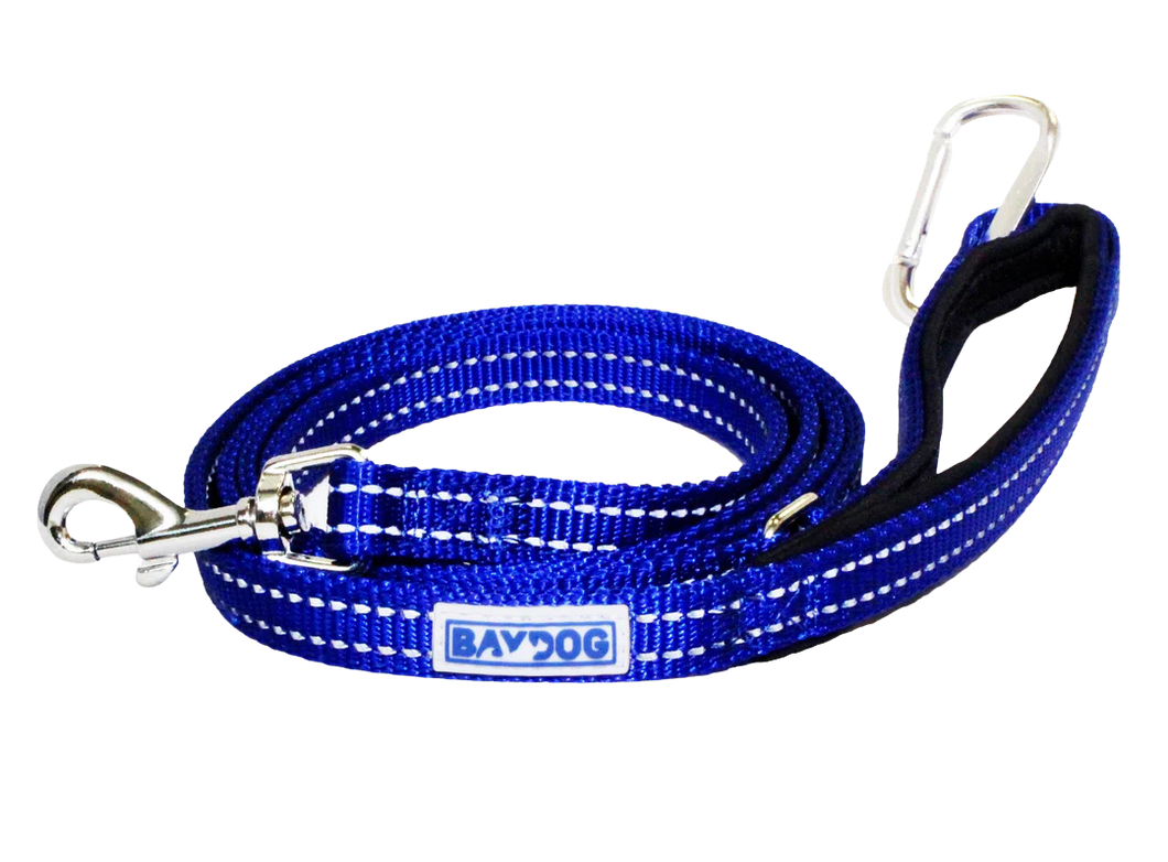 BayDog Pensacola Bay Dog Leash 6' for Small Dogs - Baydog Blue