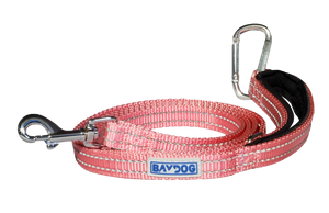 BayDog Pensacola Bay Dog Leash 6' for Small Dogs - Pink Lemonade
