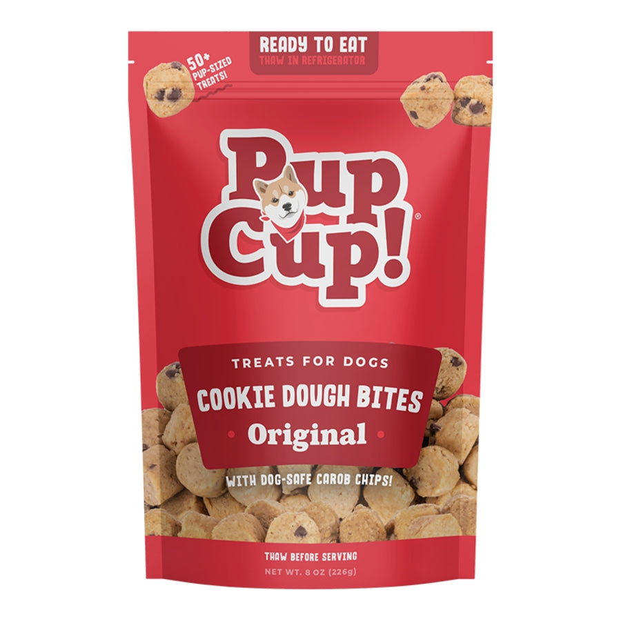 PupCup Frozen Cookie Dough Bites for Dogs - Original Flavor 8oz bag