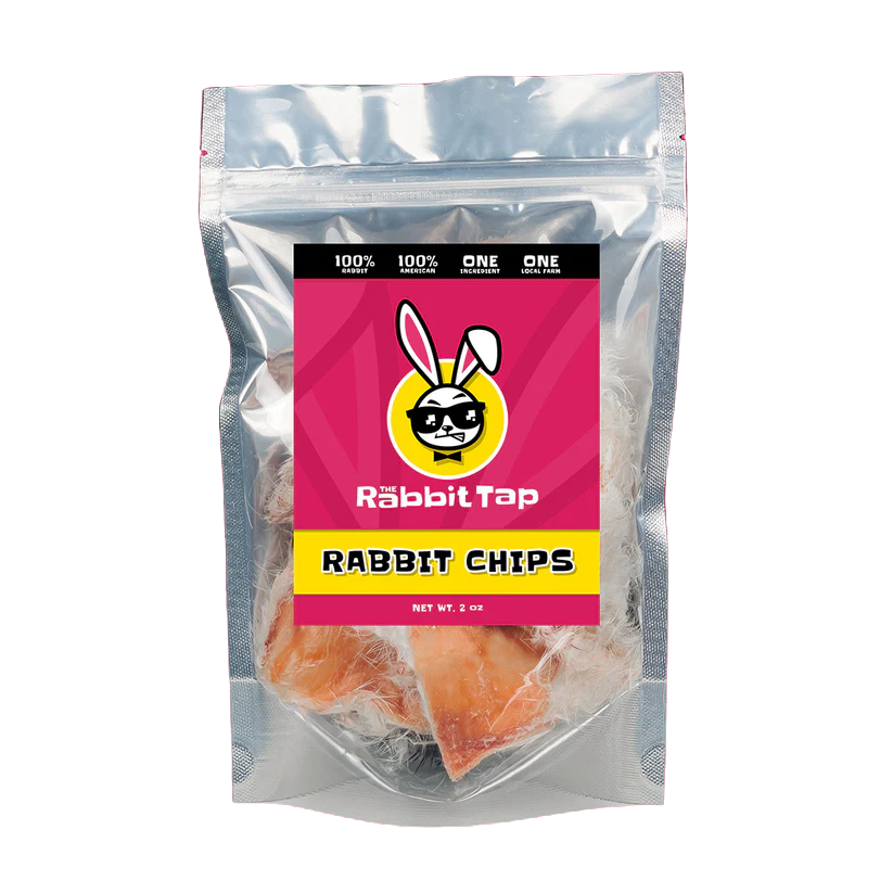 The Rabbit Tap Dehydrated Rabbit Chips 2oz Bag