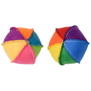 MultiPet Felt 2.5" Beach Ball for Cats