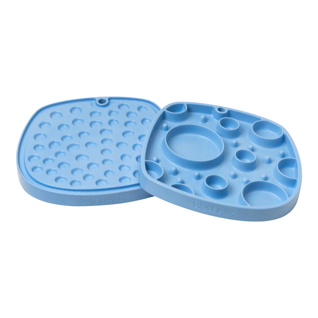 West Paw Feast Mat Periwinkle / Bubbles