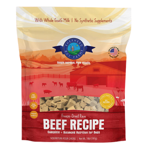 Shepherd Boy Farms Freeze-Dried Dog or Cat Food - Beef Recipe 14oz bag