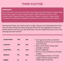 Load image into Gallery viewer, Shepherd Boy Farms Freeze-Dried Dog or Cat Food - Pork Recipe 14oz bag