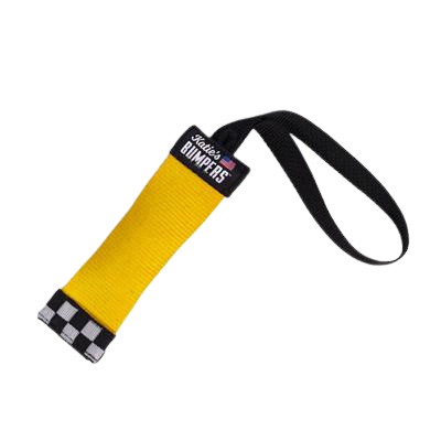 Katie's Bumpers Mini Sqwuggie Dog Toy - Yellow