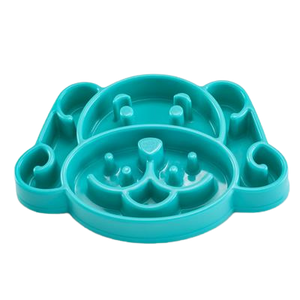 Nice Paws Slow Feeder Dog Bowl - Turquoise