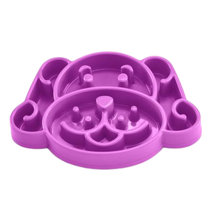Nice Paws Slow Feeder Dog Bowl - Purple