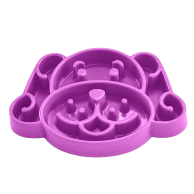 Nice Paws Slow Feeder Dog Bowl - Purple