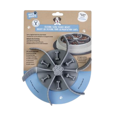Nice Paws Slow Feeder Insert - Gray