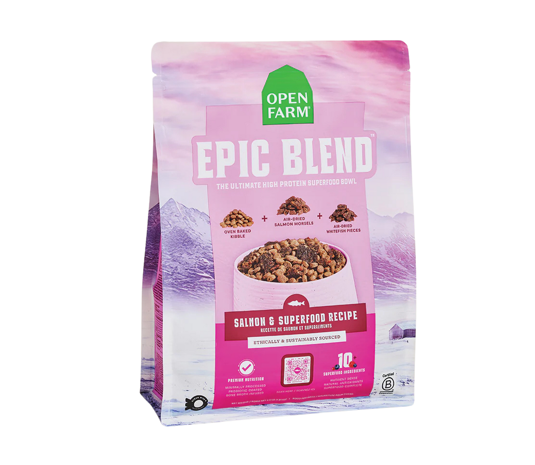 Open Farm Dry Dog Food Epic Blend Salmon & Superfood Recipe
