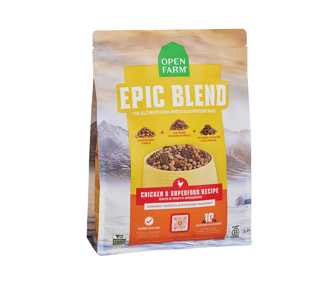Open Farm Dry Dog Food Epic Blend Chicken & Superfood Recipe