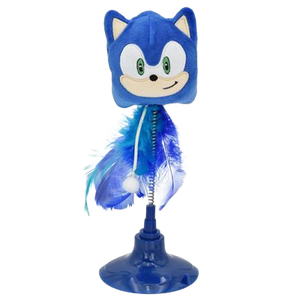 Multipet Sega Sonic On Spring Cat Toy