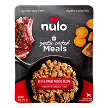 Load image into Gallery viewer, Nulo Gently-Cooked Meals - Beef &amp; Sweet Potato Recipe Adult Dog Food 9oz Pouch
