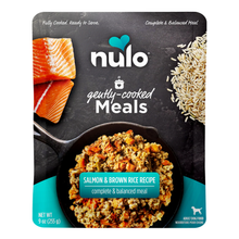 Load image into Gallery viewer, Nulo Gently-Cooked Meals - Salmon &amp; Brown Rice Recipe Adult Dog Food 9oz Pouch