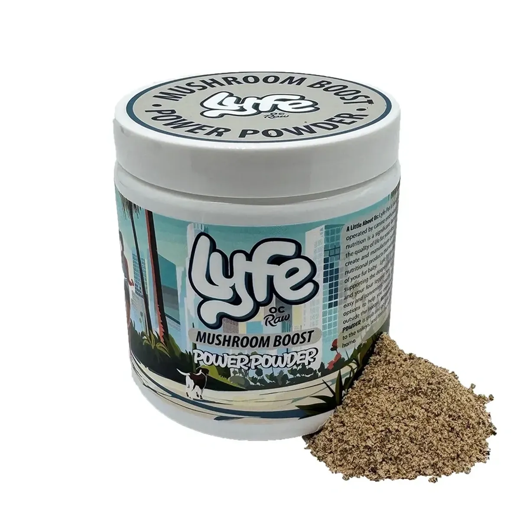 Lyfe by OC Raw Power Powder - Mushroom Boost 4.25oz Jar
