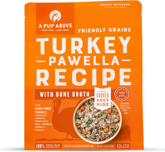 A Pup Above Frozen Gently Cooked Dog Food Turkey Pawella