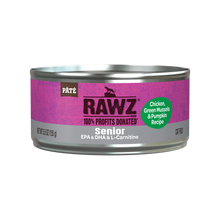Load image into Gallery viewer, RAWZ® Wet Cat Food Senior - Chicken, Green Mussels &amp; Pumpkin Recipe 5.5oz Can