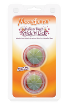 Load image into Gallery viewer, Meowijuana Kalico Kush Stick n' Lick Compressed Catnip 2pk