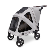 Load image into Gallery viewer, Wonderfold Hudson FLATFOLD™ Pet Stroller - Medium - Light Gray