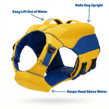 Load image into Gallery viewer, *Seasonal - SUMMER* BayDog Monterey Bay Dog LifeJacket Offshore - Nautical Yellow -