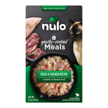 Load image into Gallery viewer, Nulo Gently-Cooked Shelf-Stable Meals for Cats - Duck &amp; Chicken Recipe 3.5oz Pouch