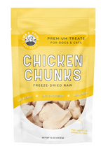 Load image into Gallery viewer, Oma's Pride Dehydrated Chicken Breast Chunk Treats 1.5oz Bag
