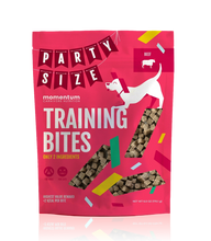 Load image into Gallery viewer, Momentum Freeze-Dried Training Bites Dog Treats - Beef 6oz Party-Size Bag