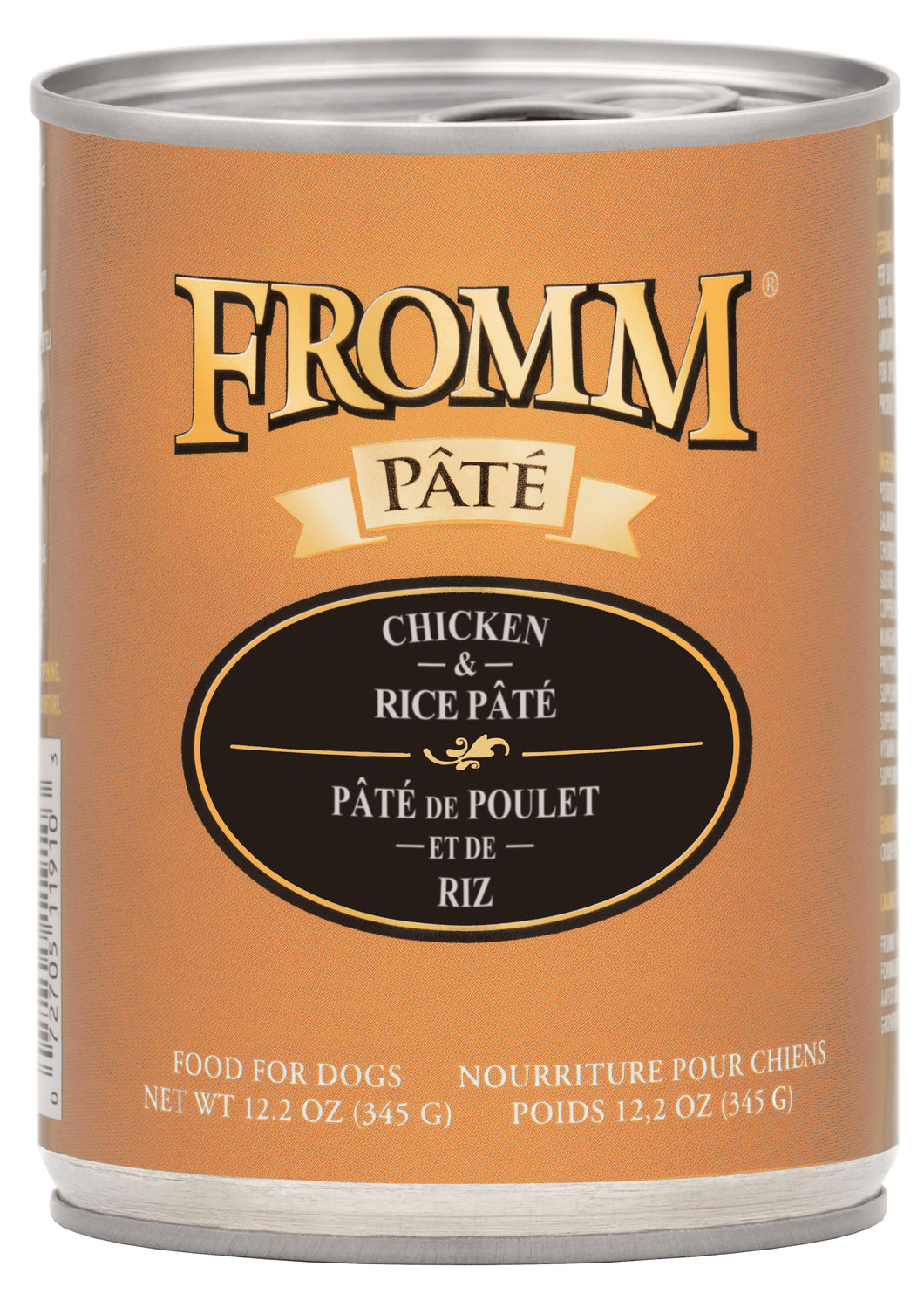 Fromm Wet Dog Food Patés - Chicken & Rice 12.2oz Can Single
