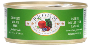 Fromm Wet Cat Food Four-Star Pâté Chicken & Duck 5.5oz Can Single