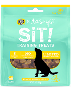 Etta Says! Sit! Training Treats Oat & Peanut 6oz bag