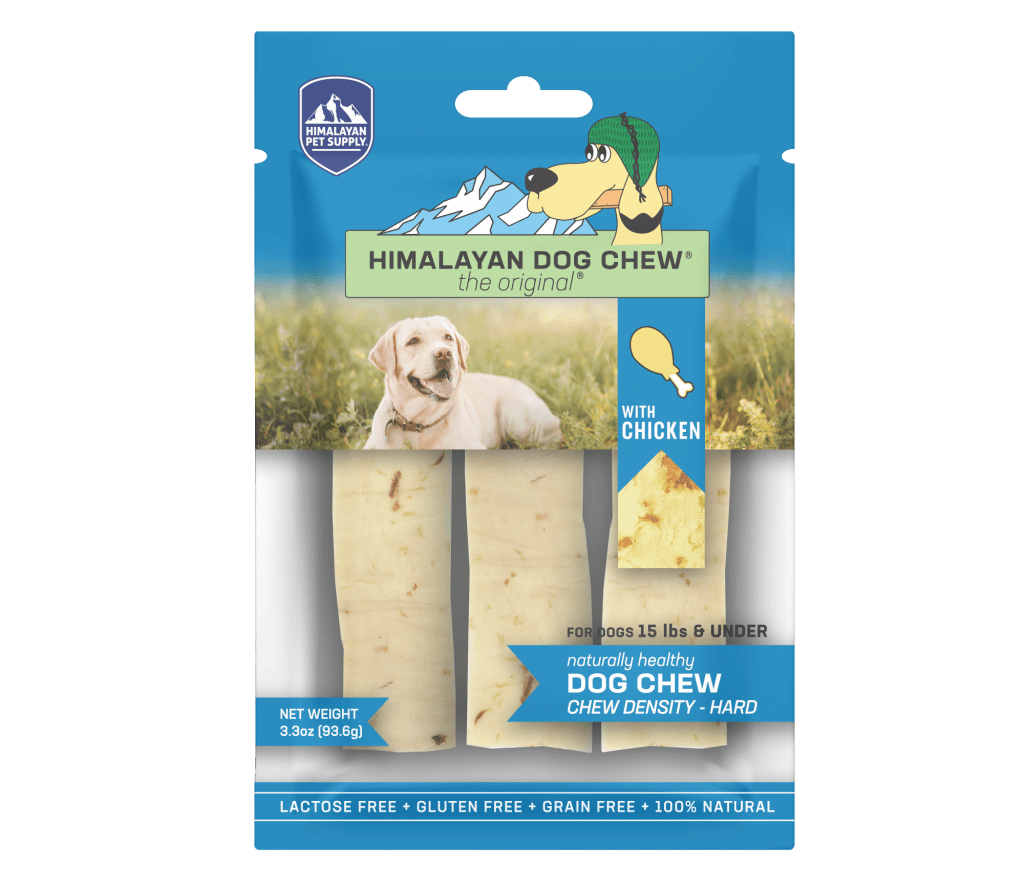 Himalayan Pet Supply Dog Chew - Smoked Hard Cheese Chew with Chicken - Small 3.3oz Bag