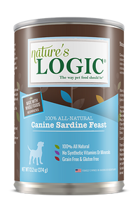 Nature's Logic Wet Dog Food Sardine Feast 13.2oz Can Single