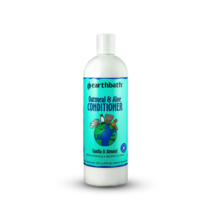 Earthbath Dog Conditioner - Oatmeal & Aloe Vanilla & Almond - 16oz Bottle