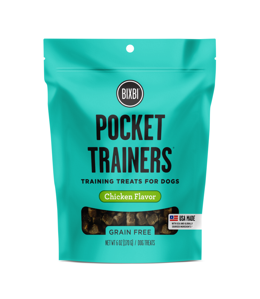 Bixbi Soft Dog Treats Pocket Trainers Chicken Flavor 6oz Bag